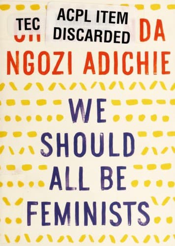 Cover of We Should All Be Feminists