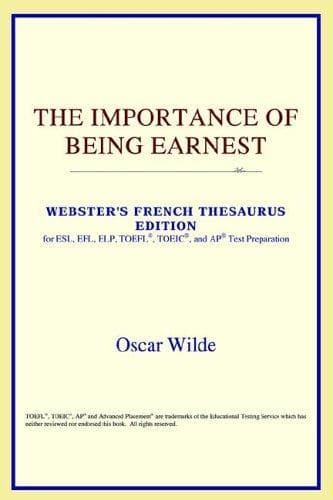 Cover of The Importance of Being Earnest