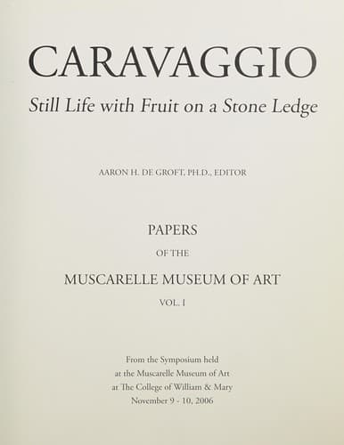 Cover of Caravaggio