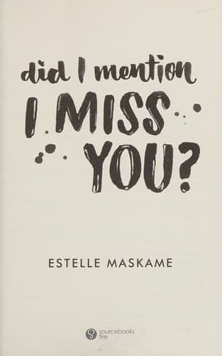 Cover of Did I Mention I Miss You?