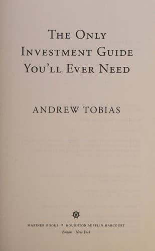 Cover of The only investment guide you'll ever need