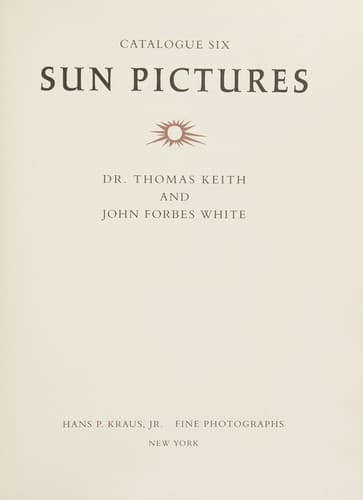 Cover of Sun pictures