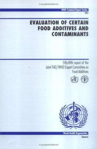 Cover of Evaluation of certain food additives and contaminants