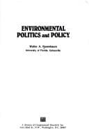 Cover of Environmental politics and policy