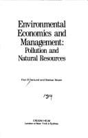 Cover of Environmental economics and management