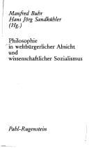 Cover of Philosophie in weltbürgerlicher Absicht und wissenschaftlicher Sozialismus