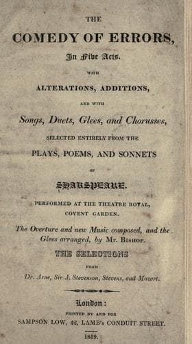 Cover of The Comedy of Errors