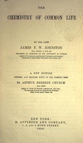 Cover of The chemistry of common life