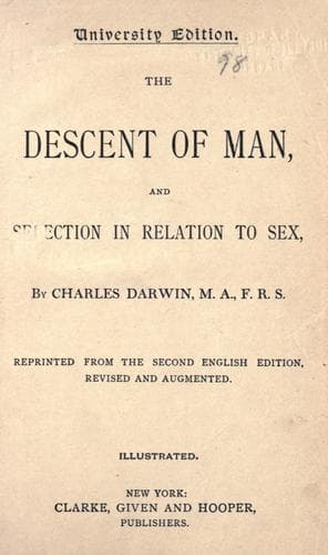 Cover of The descent of man