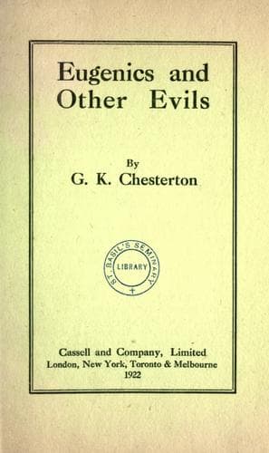 Cover of Eugenics and Other Evils