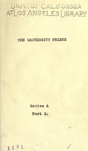 Cover of University prints