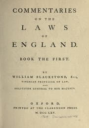 Commentaries on the laws of England