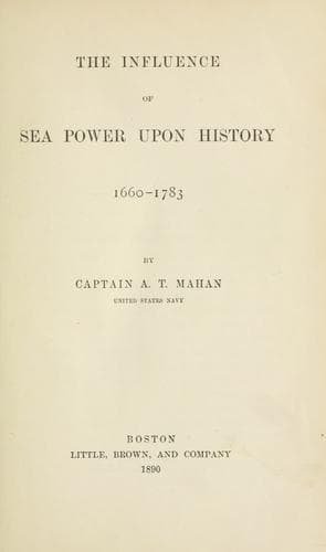 Cover of The influence of sea power upon history, 1660-1783