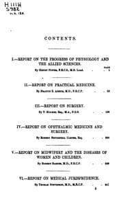 A Biennial retrospect of medicine, surgery and their allied sciences 1873/74