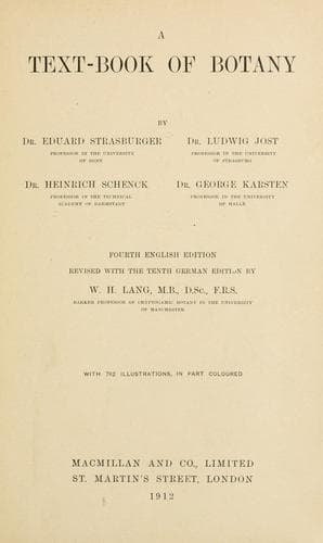 Cover of A text-book of botany