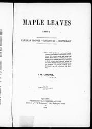 Maple leaves, 1894