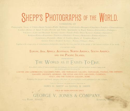 Cover of Shepp's photographs of the world