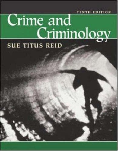 Cover of Crime and criminology