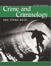 Crime and criminology