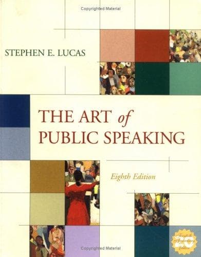 Cover of The Art of public speaking