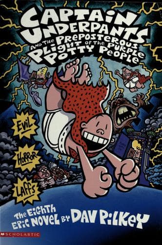 Cover of Captain Underpants and the Preposterous Plight of the Purple Potty People