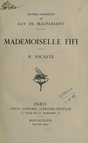 Cover of Mademoiselle Fifi