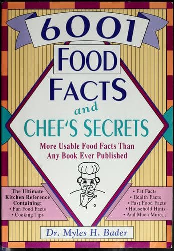 Cover of 6001 food facts and chef's secrets