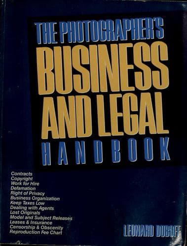 Cover of The photographer's business and legal handbook