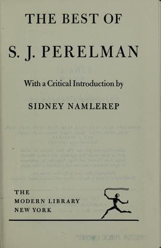 Cover of The best of S.J. Perelman