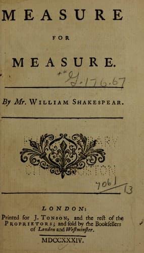 Cover of Measure for Measure