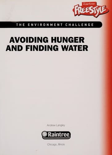 Cover of Avoiding hunger and finding water