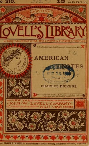 Cover of American notes