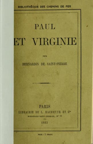 Cover of Paul et Virginie