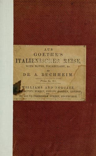 Cover of Italienische Reise