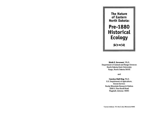 Cover of The nature of eastern North Dakota