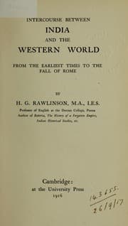 Intercourse between India and the western world from the earlist times to the fall of Rome