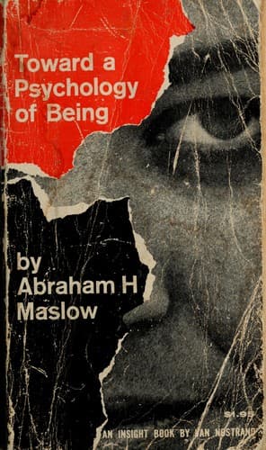 Cover of Towards a psychology of being.