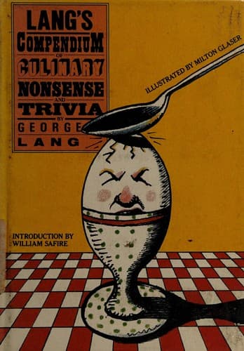 Cover of Lang's Compendium of culinary nonsense and trivia